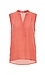 Split Neck Printed Sleeveless Top Thumb 1