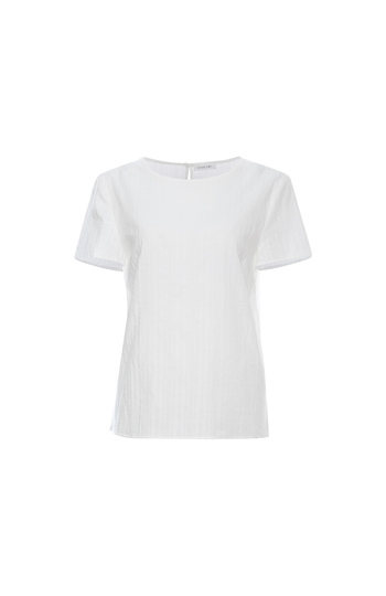 Short Sleeve Textured Top Slide 1