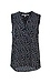 Button Front Printed Sleeveless Top Thumb 1