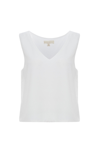 Honey Punch Solid Woven Sleeveless Top Slide 1