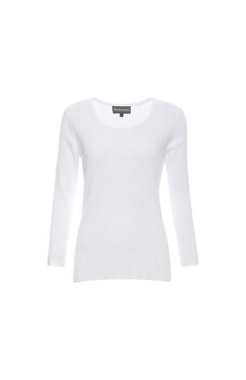 Michael Stars Robyn 3/4 Sleeve Henley Slide 1