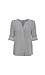 Split Neck Striped Button Up Thumb 1
