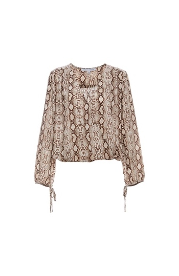 Surplice Long Sleeve Top Slide 1
