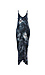Tye Dye V-Neck Maxi Dress with Side Pockets Thumb 1