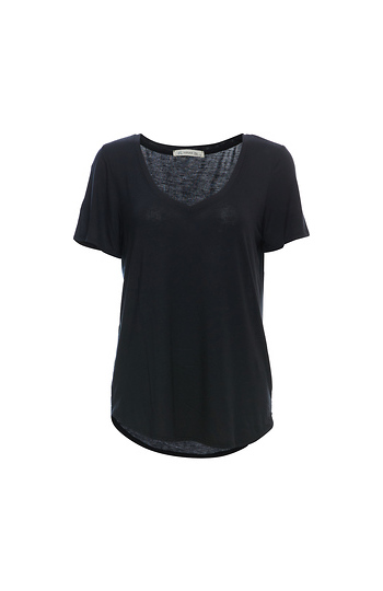 Micro Modal Slim V-Neck Tee Slide 1