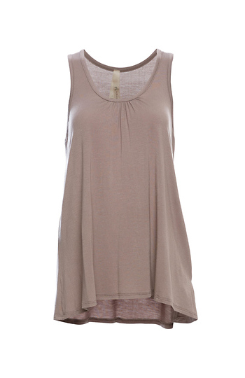 Shirred Front Flowy Tank Slide 1