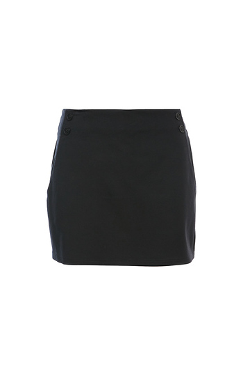 Button Side Pockets Skort Slide 1