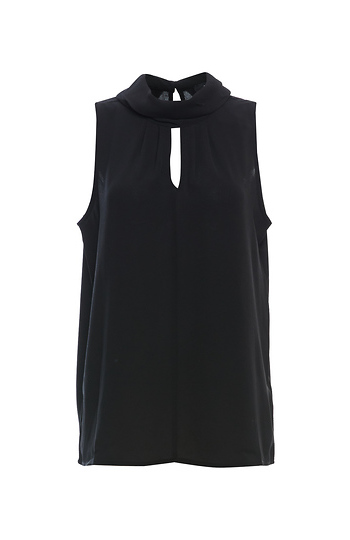 Sleeveless Keyhole Blouse Slide 1