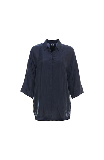 French Connection 3/4 Sleeve Cupro Shirt Slide 1