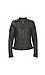CoffeeShop Quilted Zip Up Leather Jacket Thumb 1