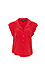 Velvet Heart Buttoned Front Short Flutter Sleeves Top Thumb 1