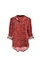 Velvet Heart Buttoned Front Rolled Sleeves Top Thumb 1