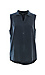 Buttoned Front Sleeveless Tencel Tank Thumb 1