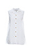 Beach Lunch Lounge Sleeveless Raw Hem Button Down Thumb 1