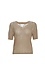 Line & Dot V-Neck Open Knit Top Thumb 1