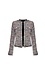 Multicolor Open Front Tweed Jacket Thumb 1