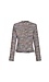 Multicolor Open Front Tweed Jacket Thumb 2