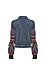Contrast Sleeve Denim Jacket Thumb 2