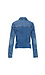 Just Black Denim Jacket with Fray Hem Thumb 2