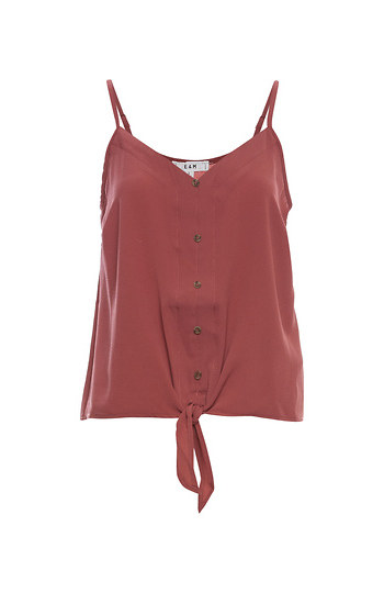 Tie Front Buttoned Tank Slide 1