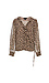 Long Sleeve Printed Wrap Top Thumb 1