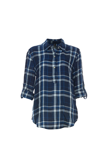 Liverpool Button Placket Long Sleeve Popover Slide 1