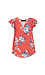 V-Neck Short Sleeve Printed Top Thumb 1