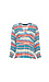 V-Neck Contrast Piping Top Thumb 1