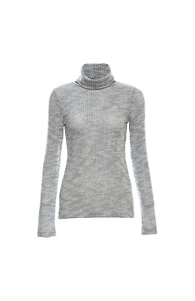 Renee C Turtleneck Lightweight Long Sleeve Top Slide 1