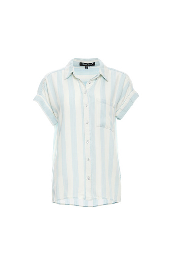 Velvet Heart Short Dolman Sleeve Striped Shirt Slide 1