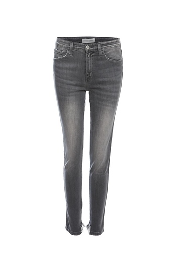 Flying Monkey High Rise Distressed Hem Crop Skinny Slide 1