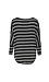 3/4 Striped Dolman Sleeve Knit Top Thumb 2