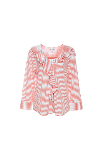 Velvet by Graham & Spencer Stripe Long Sleeve Top Slide 1