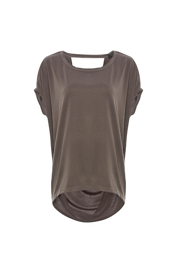SEN Open Back Short Sleeve Top Slide 1