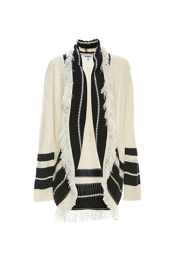 BB Dakota Fringed Cocoon Cardigan Slide 1