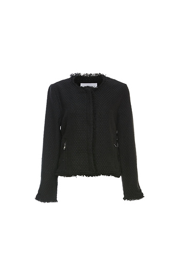 BB Dakota Tweed Raw Hem Jacket Slide 1