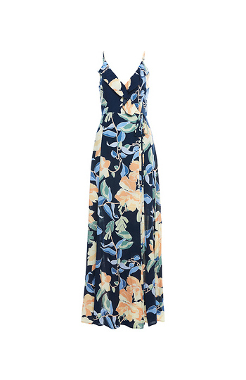 Sleeveless Faux Wrap Maxi Dress Slide 1