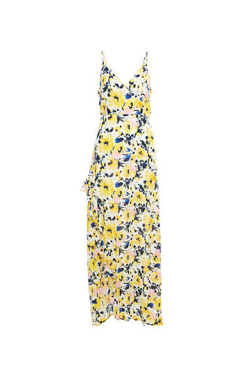 Floral Surplice Sleeveless Dress Slide 1