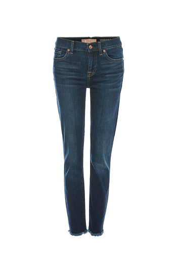 7 For All Mankind Roxane Ankle with Frayed Hem Slide 1