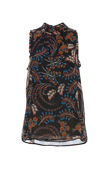 Daniel Rainn High Neck Back Tie Top Slide 1