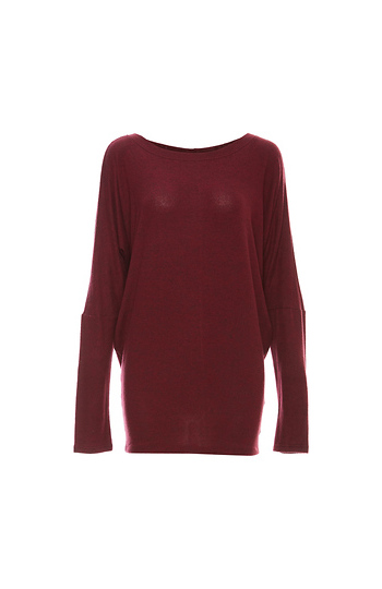 Stella Brushed Long Sleeve Dolman Top Slide 1