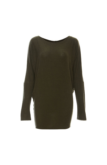 Stella Brushed Long Sleeve Dolman Top Slide 1