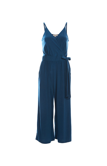 Surplice Side Tie Sleeveless Cropped Jumpsuit Slide 1
