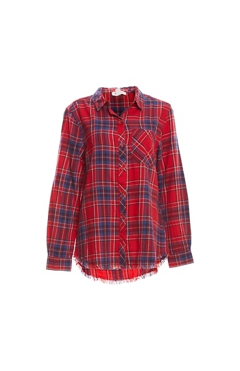 Beach Lunch Lounge Elyse Flannel Plaid Slide 1