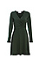 Surplice Long Sleeve A-line Dress Thumb 1