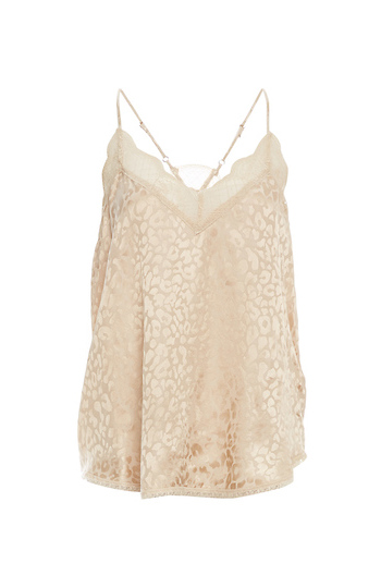 Leopard Print Lace Cami Slide 1