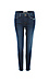 Flying Monkey Mid Rise Frayed Back Hem Crop Skinny Thumb 1