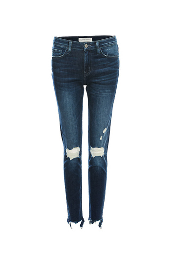 Flying Monkey High Rise Distressed Skinny Slide 1
