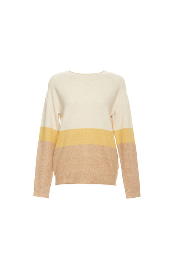 Cozy Color Block Tonal Stripe Sweater Slide 1