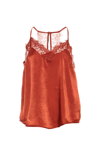 Lace Racerback Sleeveless Top Slide 1